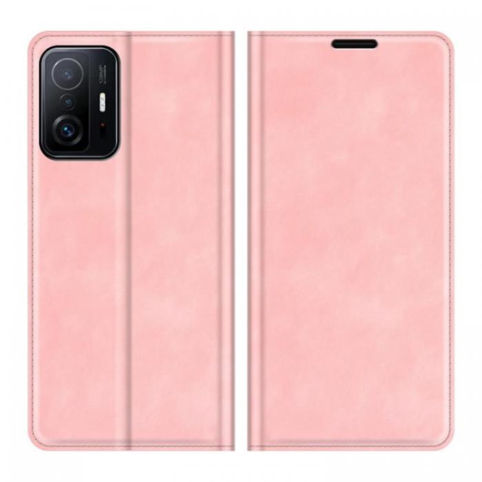 A-One Brand - Skin Touch Lder Fodral Xiaomi 11T / 11T Pro - Rosa