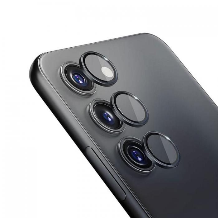 3MK - 3MK Galaxy S23 FE Kameralinsskydd i Hrdat Glas Pro - Sart