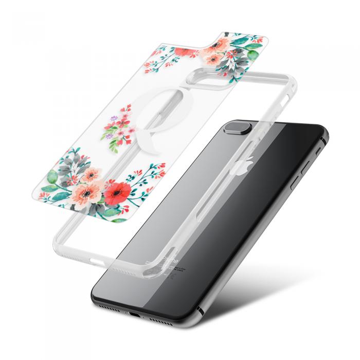 UTGATT5 - Fashion mobilskal till Apple iPhone 8 Plus - Bloomig Q
