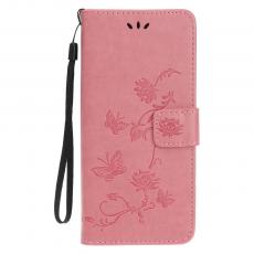 OEM - Imprint Läder Plånboksfodral iPhone 12 Mini - Rosa