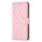 BINFEN COLOR - BINFEN iPhone 14 Pro Plnboksfodral Rhombus - Rosa