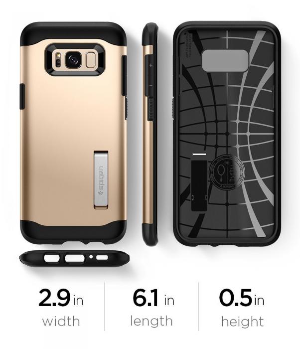 UTGATT5 - SPIGEN Slim Armor Skal till Samsung Galaxy S8 Plus - Gold