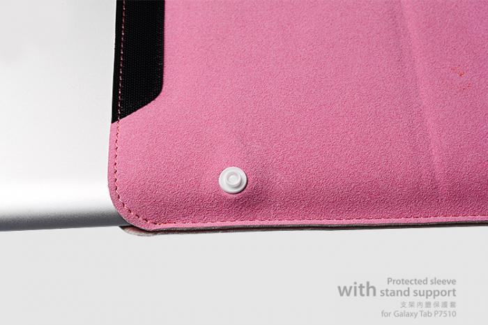 UTGATT4 - Rock Sleeve med stand support Vska fr Samsung Galaxy Tab 10,1 (ROSA)