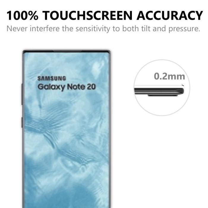 A-One Brand - 3D Hrdat Glas Skrmskydd Till Samsung Galaxy Note 20 - Clear