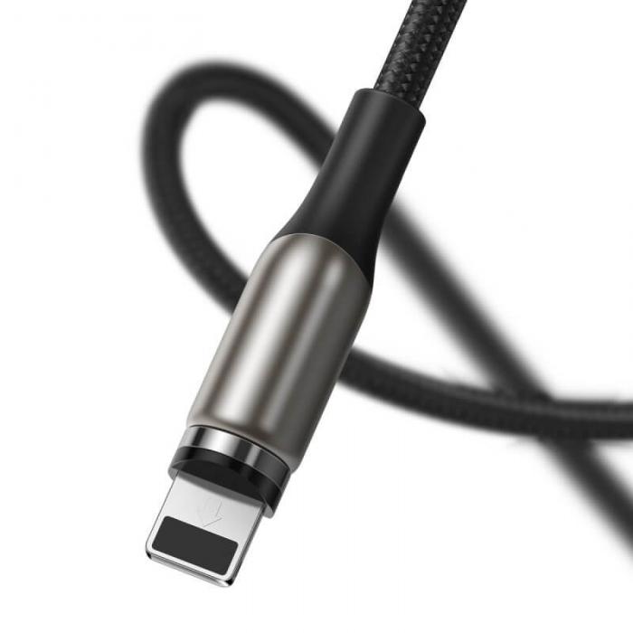 UTGATT5 - Baseus Zinc magnetisk USB Kabel lightning 2A 1m Svart