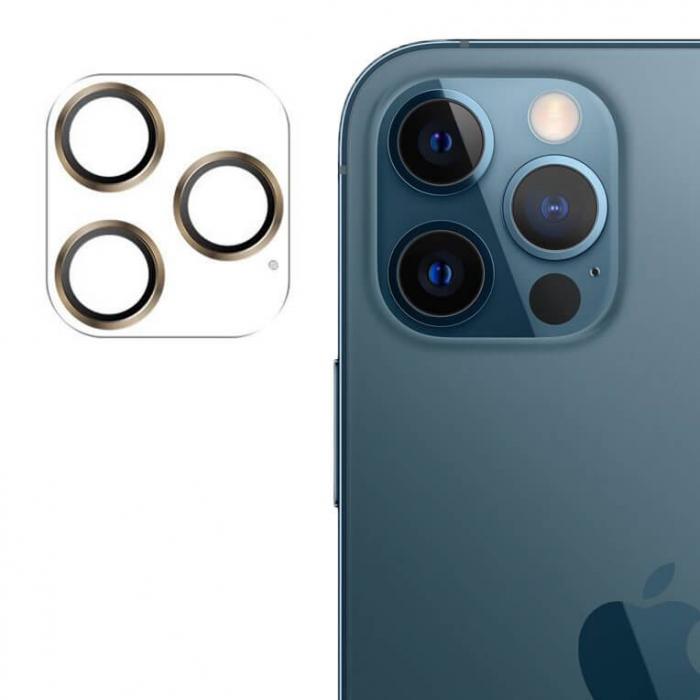 UTGATT4 - Joyroom Shining Series Kamera linskydd iPhone 12 Pro Max gold