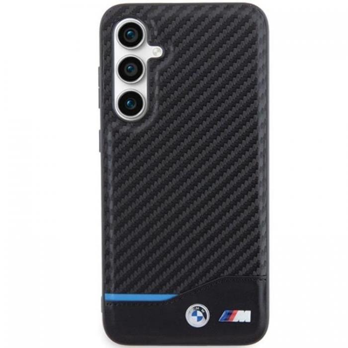 BMW - BMW Galaxy S23 FE Mobilskal Lder Carbon - Svart