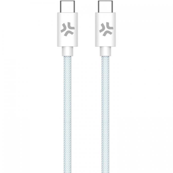 Celly - CELLY USB-C - USB-C Kabel 60W 1.5m - Ljusbl