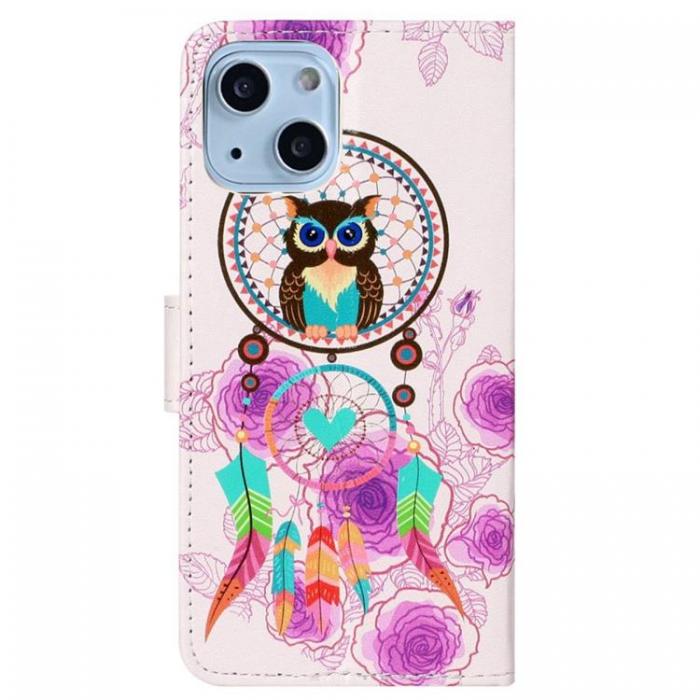 A-One Brand - iPhone 14 Plus Plnboksfodral Folio Flip - Owl Chime