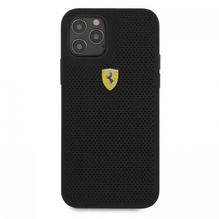 Ferrari - Ferrari On Track Perforated Skal iPhone 12 Pro Max - Svart