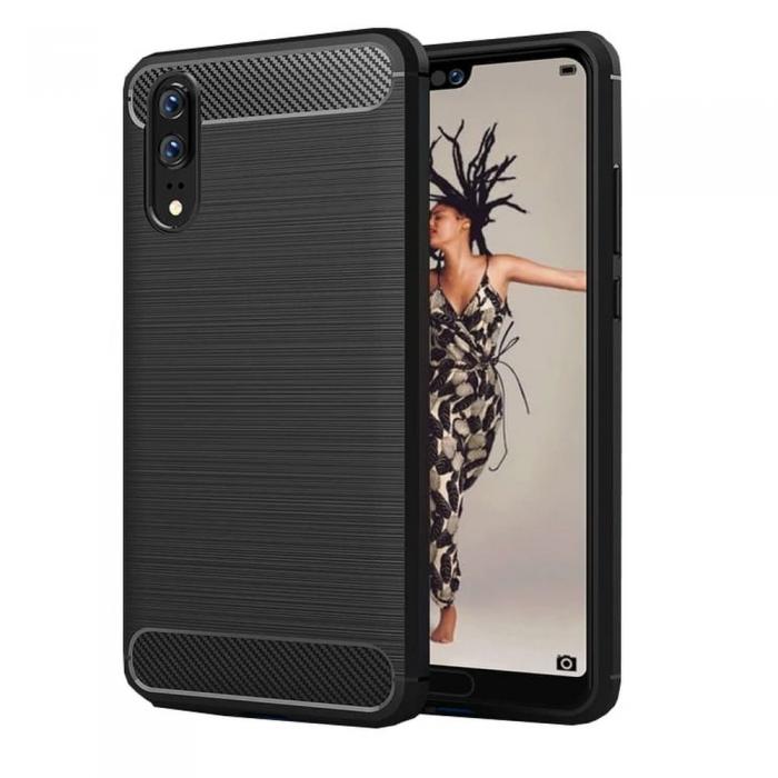 Forcell - Huawei P20 Pro Skal Forcell Carbon Mjukplast - Svart