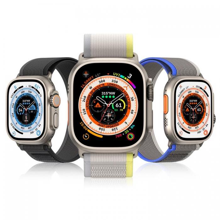 Dux Ducis - Dux Ducis Apple Watch 4/5/6/7/8/SE (38/40/41mm) Armband YJ - Beige