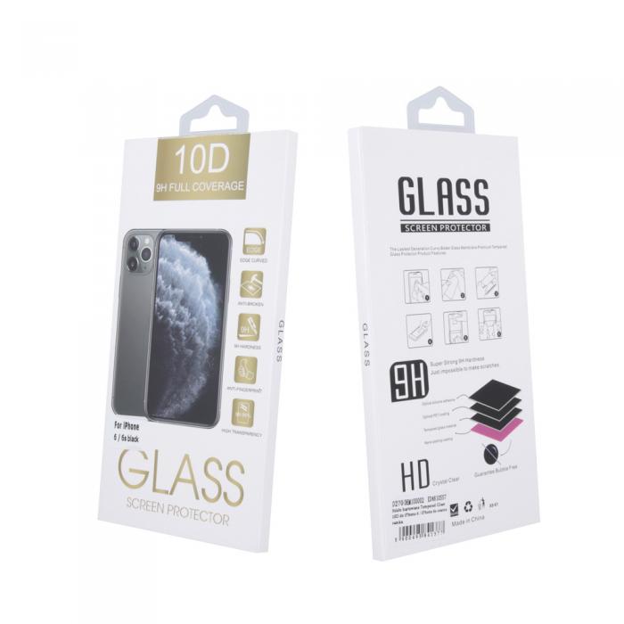 OEM - Hrdat glas iPhone X/XS/11 Pro svart ram Skrmskydd