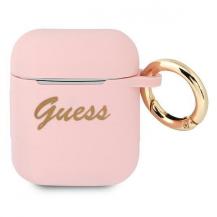 Guess&#8233;Guess Silicone Vintage Script Skal AirPods - Rosa&#8233;