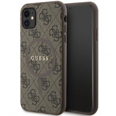 Guess - Guess iPhone 11/XR Mobilskal Magsafe 4G Collection - Brun