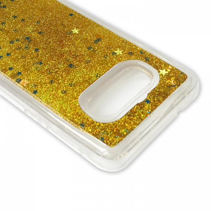 Boom of Sweden - Glitter Skal till Samsung Galaxy S10 Plus - Guld