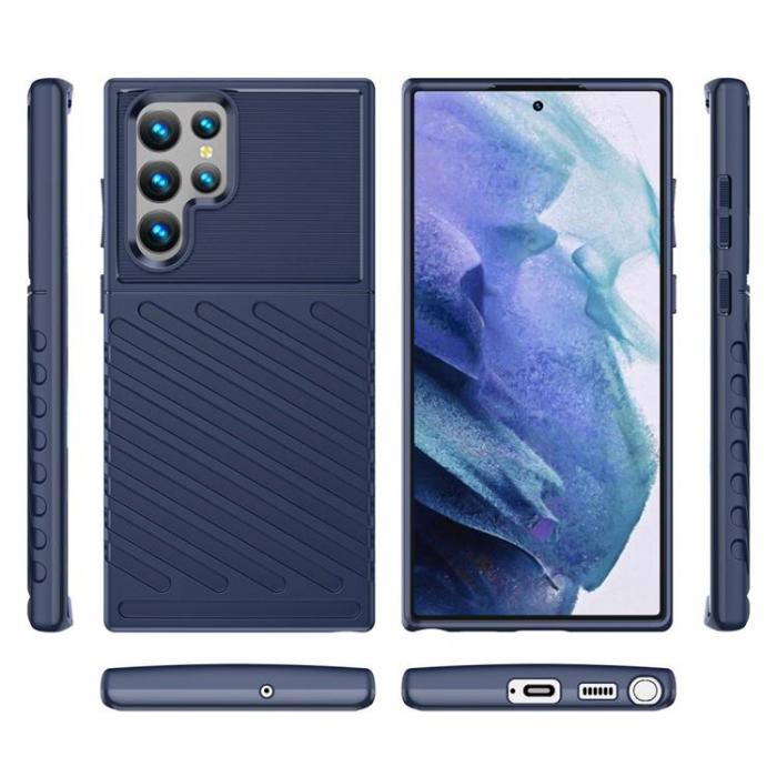 A-One Brand - Thunder Twill Skal Galaxy S22 Ultra 5G - Bl