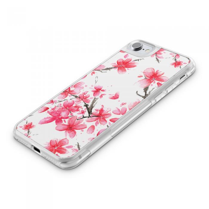 UTGATT5 - Fashion mobilskal till Apple iPhone 8 - Red flowers