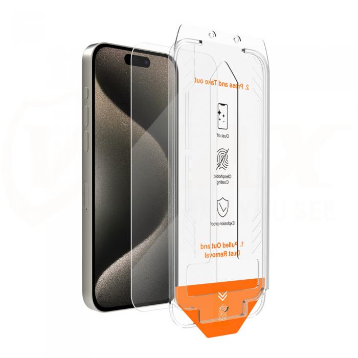 VMAX - iPhone 15 Plus Skrmskydd Hrdat Glas Vmax
