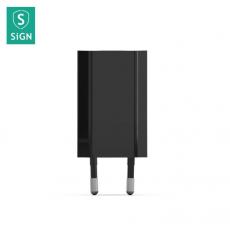 SiGN - SiGN Väggladdare för iPhone, 1A - Svart
