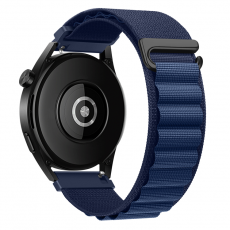 A-One Brand - Galaxy Watch 6 Classic (47mm) Armband Hoco Loop Nylon - Marinblå