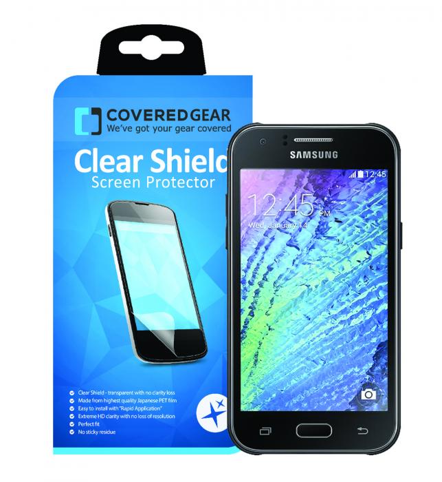 UTGATT5 - CoveredGear Clear Shield skrmskydd till Samsung Galaxy J1