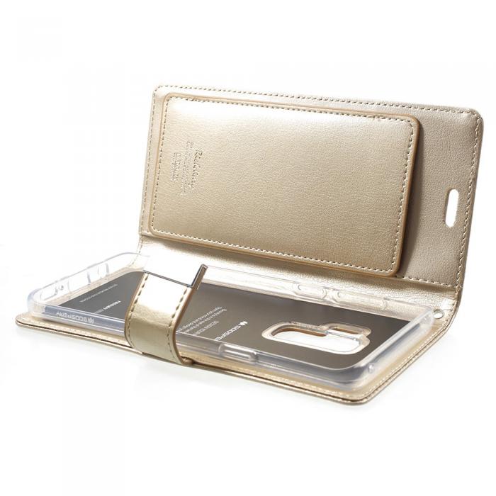UTGATT4 - Mercury Rich Diary Plnboksfodral till Samsung Galaxy S9 Plus - Guld
