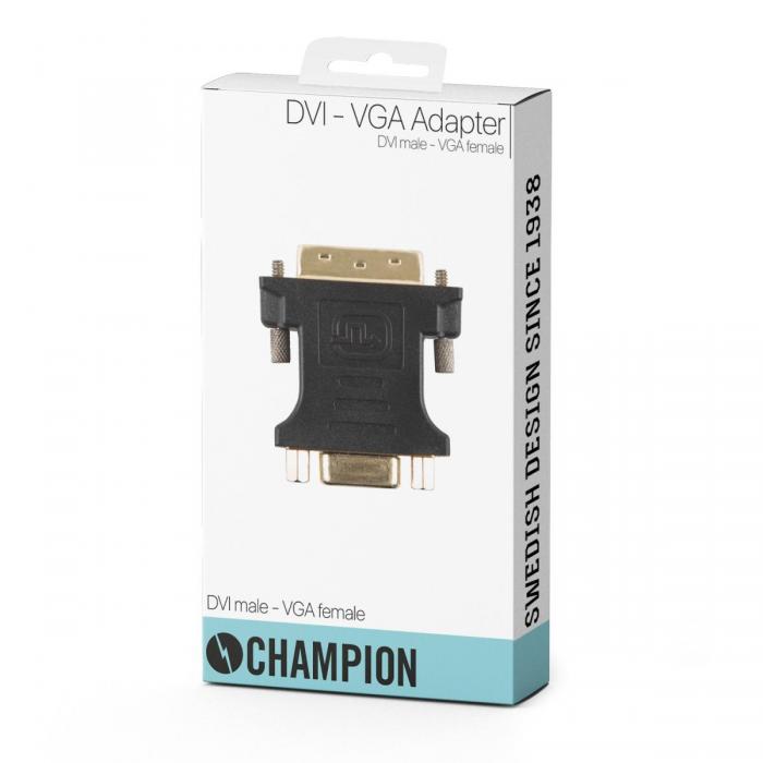 UTGATT5 - Champion DVI Hane - VGA Hona adapter