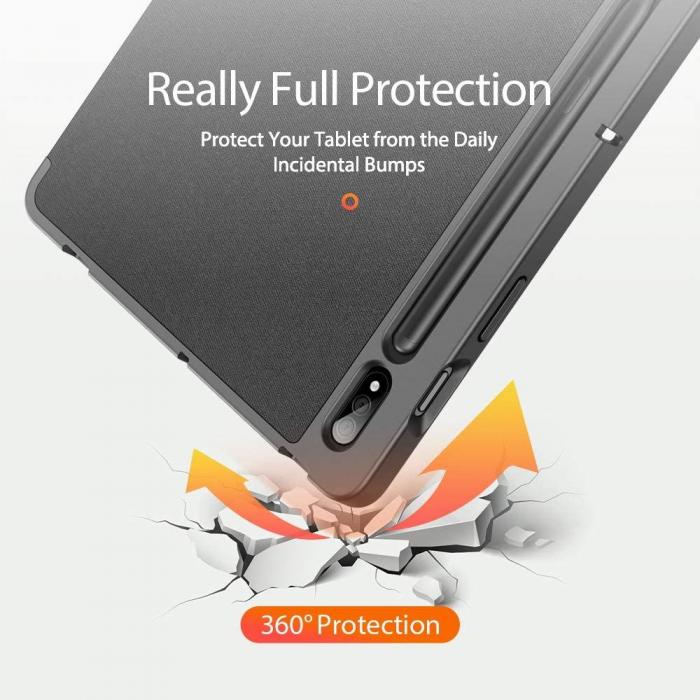 UTGATT - DuxDucis Domo Fodral Galaxy Tab S8 Plus/S7 Plus - Svart