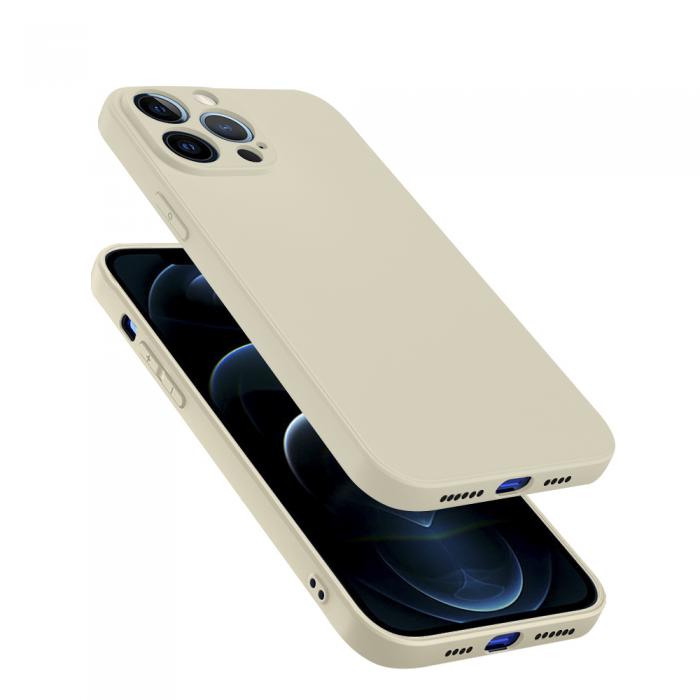 A-One Brand - Tunt Mjukt mobilskal till iPhone 13 Pro Max - Beige