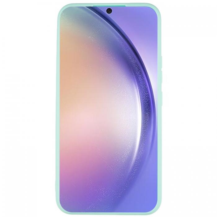 A-One Brand - Galaxy A54 5G Mobilskal Straight Edge Design TPU - Cyan