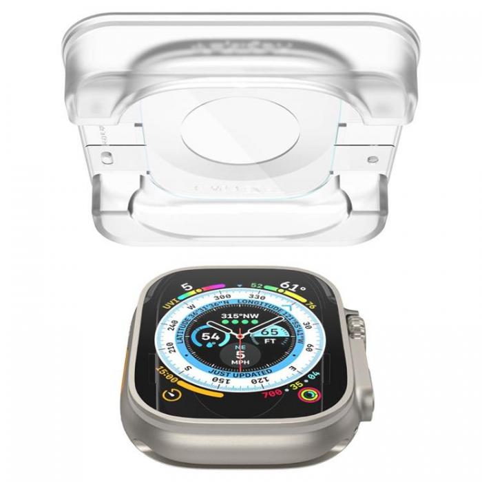 Spigen - Spigen [2-Pack] Apple Watch Ultra (49 mm) Hrdat Glas Skrmskydd Clear