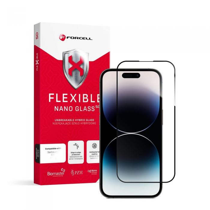 Forcell - Forcell iPhone 14 Pro Max Skrmskydd av Flexibel Nano Glas
