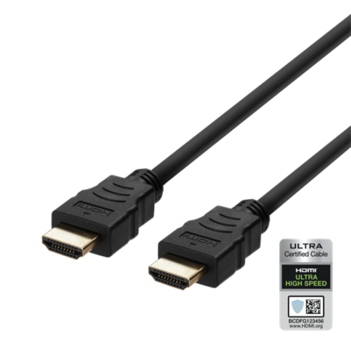 UTGATT1 - Deltaco Ultra High HDMI Kabel 5m - Svart