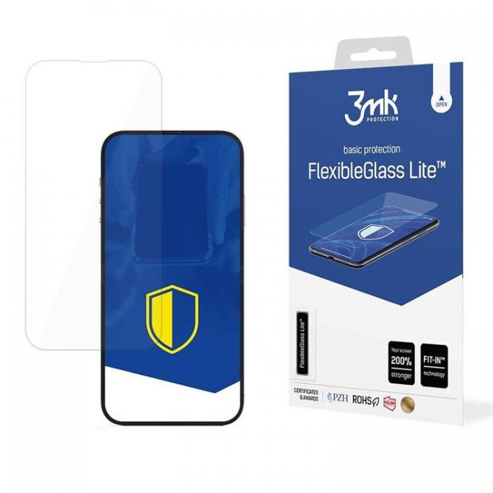 3MK - 3MK iPhone 14 Plus/14 Pro Max Skrmskydd i Flexibel Glas - Clear