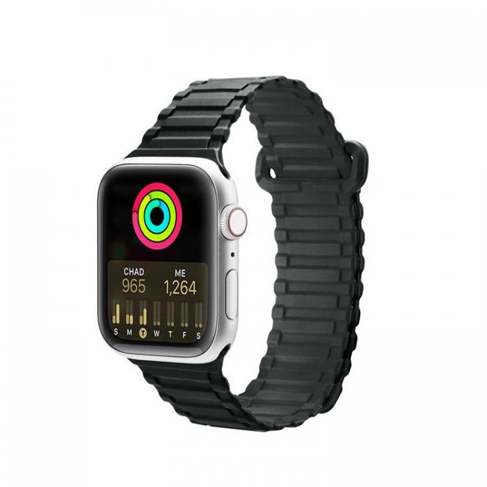 DuxDucis - Dux Ducis Apple Watch 6/7/8/SE (42/44/45/49mm) Armband Silicone Armored - Grn