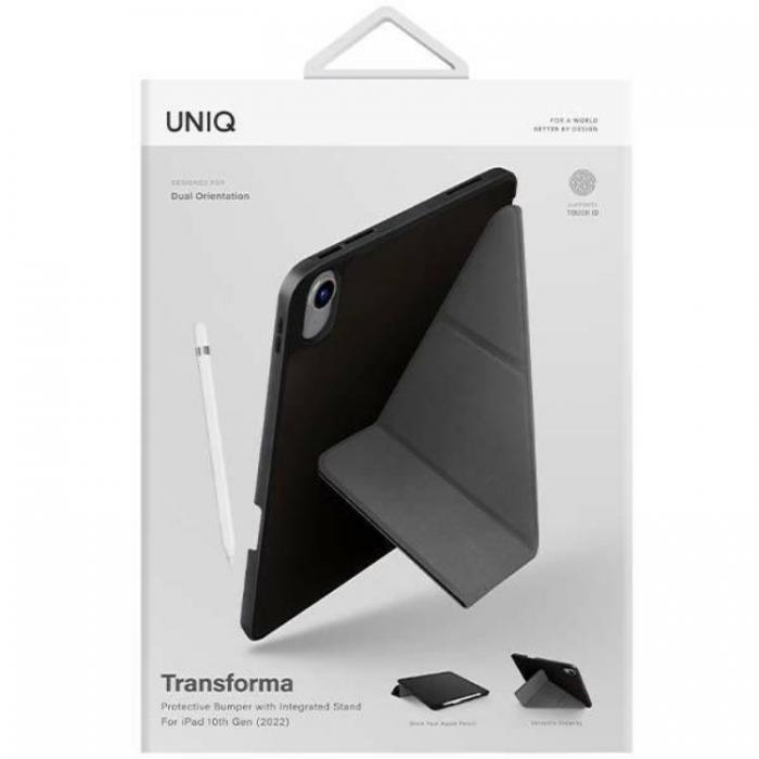 UNIQ - Uniq iPad 10.9 (2022) Fodral Transforma Antimicrobial - Svart