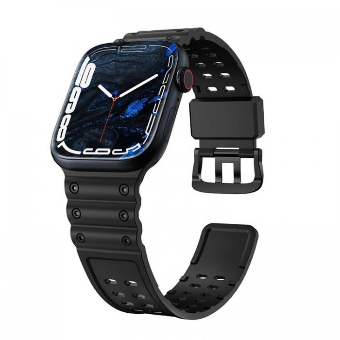 A-One Brand - Apple Watch Ultra/SE/8/7/6 (49/45/44/42mm) Armband - Svart
