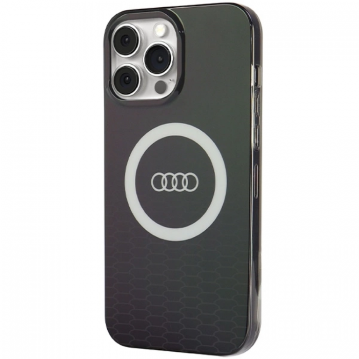 Audi - Audi iPhone 13 Pro Max Mobilskal Magsafe IML Big Logo - Svart