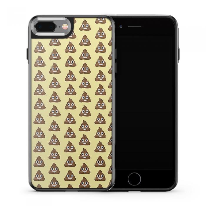 UTGATT5 - Fashion mobilskal till Apple iPhone 8 Plus - Emoji - Bajs