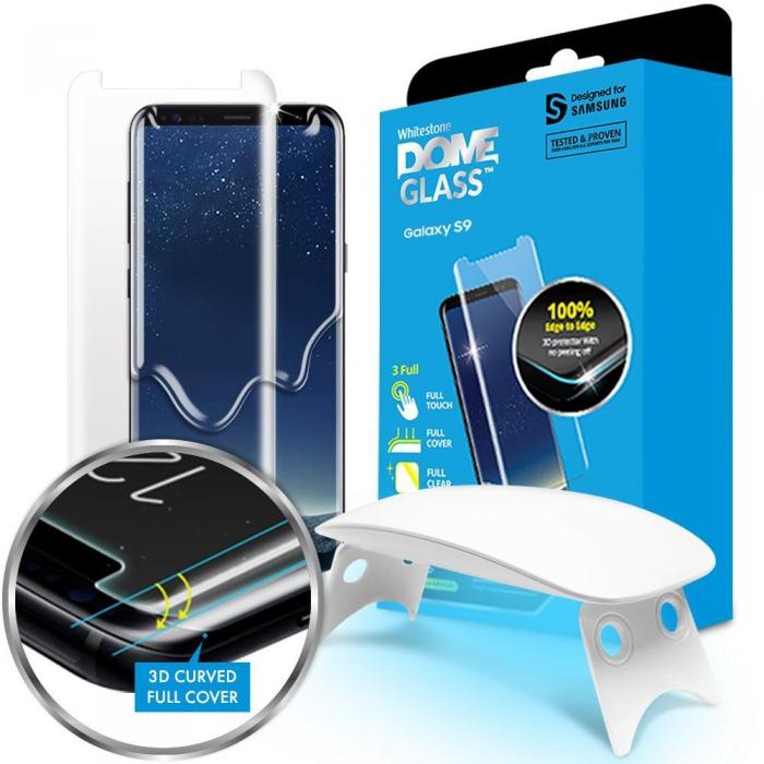 UTGATT5 - Whitestone Hrdat Glas Dome Galaxy S9 + Plus Clear