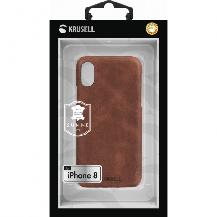 UTGATT4 - Krusell iPhone X/XS Sunne Cover - Cognac