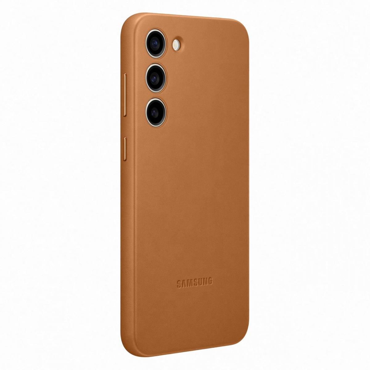 Samsung - Samsung Galaxy S23 Plus Skal Läder - Camel