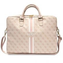 Guess - Guess Datorfodral 16'' 4G Printed Stripes - Rosa