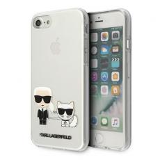 KARL LAGERFELD - Karl Lagerfeld Skal iPhone 7/8/SE 2020 Karl & Choupette - Transparent