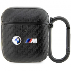 BMW - BMW Airpods 1/2 Skal Carbon Double Metal Logo - Svart