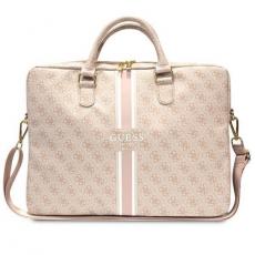 Guess - Guess Datorfodral 16'' 4G Printed Stripes - Rosa