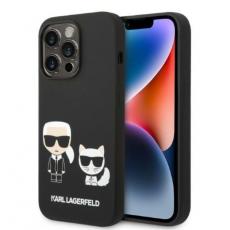 KARL LAGERFELD - Karl Lagerfeld iPhone 14 Pro Max Skal Magsafe Silicone Karl & Choupette