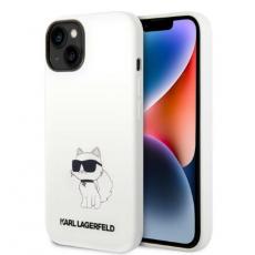 KARL LAGERFELD - Karl Lagerfeld Magsafe iPhone 14 Plus Skal Choupette Silicone - Vit