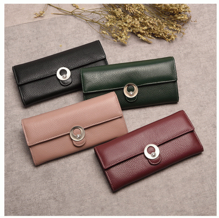 UTGATT4 - Mooltesaa Elegant Lady Clutch Handvska Wallet - Rosa